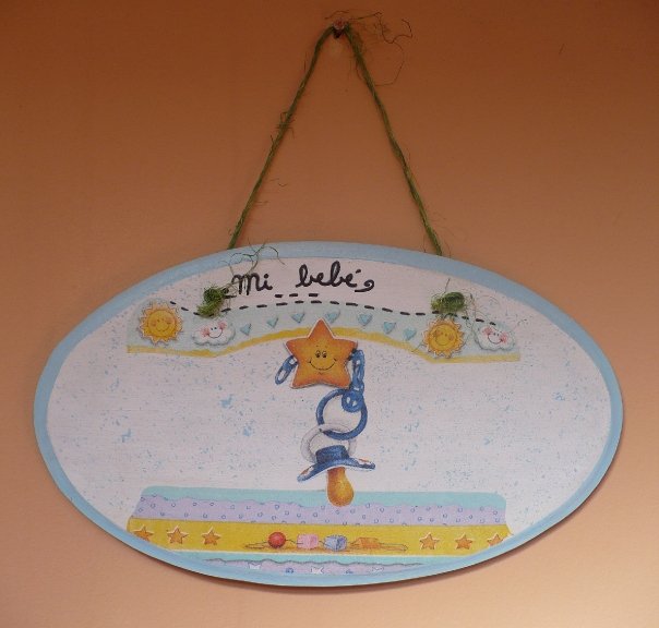 Decoracion puerta bebe