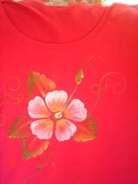 Camiseta pintada a mano